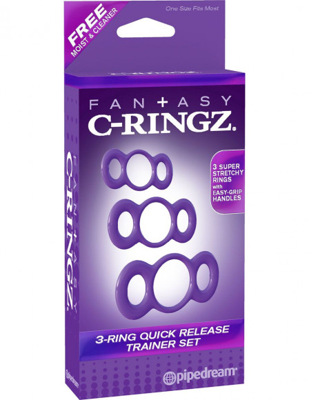 Набор из трех эрекционных колец 3-Ring Quick Release Trainer Набор из трех эрекционных колец 3-Ring Quick Release Trainer