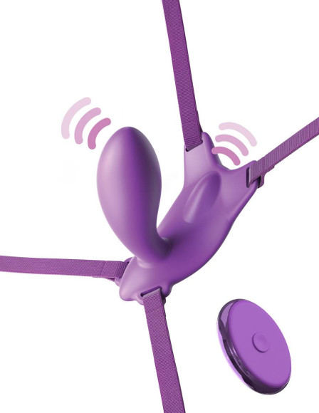 Фиолетовый пояс с вибровкладкой Ultimate G-Spot Butterfly Strap-On Фиолетовый пояс с вибровкладкой Ultimate G-Spot Butterfly Strap-On