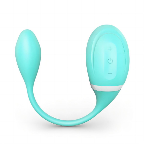 Мятный вакуумный вибростимулятор Tadpole Vibrating Dual Stimulation с виброхвостиком