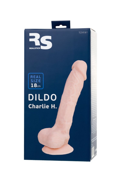 Телесный фаллоимитатор-реалистик Charlie H - 18 см. Телесный фаллоимитатор-реалистик Charlie H - 18 см.
