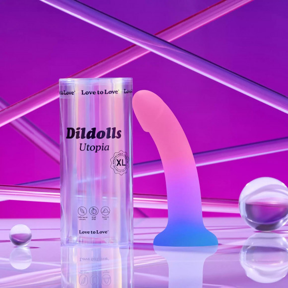 Фаллоимитатор из жидкого силикона Dildolls Utopia XL - 21 см. Фаллоимитатор из жидкого силикона Dildolls Utopia XL - 21 см.