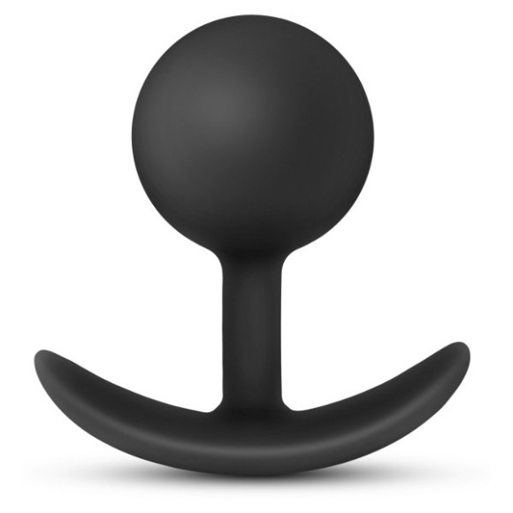 Черная анальная пробка Silicone Vibra Plug - 8,9 см. Черная анальная пробка Silicone Vibra Plug - 8,9 см.