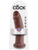 Коричневый фаллос-гигант 10 Cock - 25,4 см. Коричневый фаллос-гигант 10 Cock - 25,4 см.