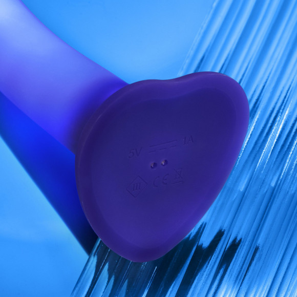 Светящийся фаллоимитатор Strap-on-me Glow-Led Dildo - size M