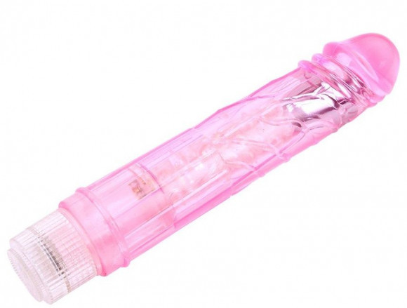 Розовый вибратор Glitters Boy - 26,5 см. Розовый вибратор Glitters Boy - 26,5 см.