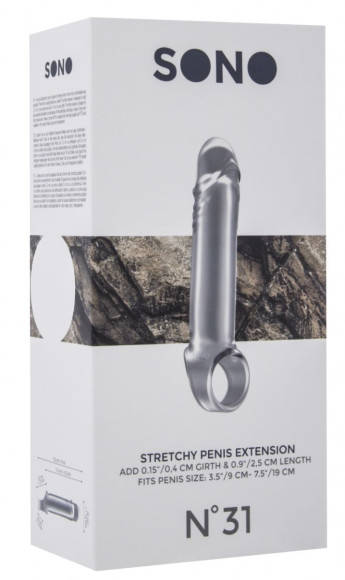 Прозрачная удлиняющая насадка Stretchy Penis Extension No.31 Прозрачная удлиняющая насадка Stretchy Penis Extension No.31