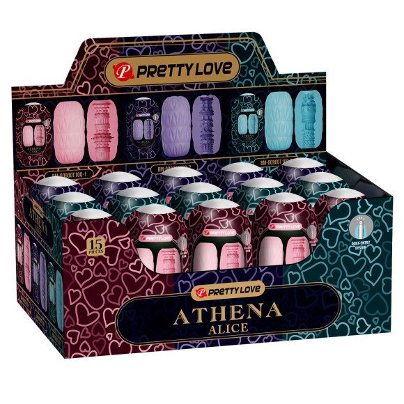 Набор из 15 мастурбаторов Athena Alice Набор из 15 мастурбаторов Athena Alice