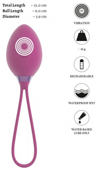 Фиолетовый вагинальный шарик ROVANA RC Love Ball Фиолетовый вагинальный шарик ROVANA RC Love Ball