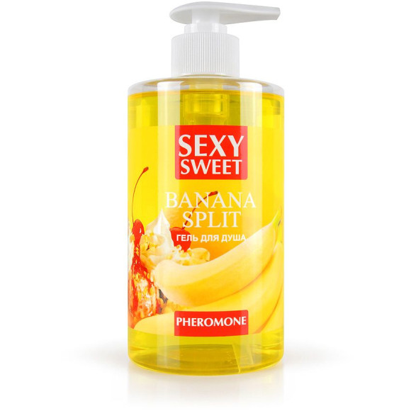 Гель для душа Sexy Sweet Banana Split с ароматом банана и феромонами - 430 мл. Гель для душа Sexy Sweet Banana Split с ароматом банана и феромонами - 430 мл.