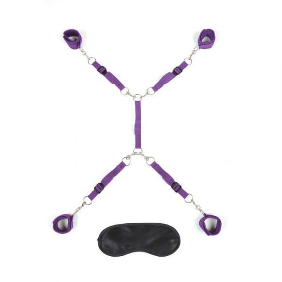 Фиолетовый набор фиксаций на кровати Classic Bed Spreader Фиолетовый набор фиксаций на кровати Classic Bed Spreader