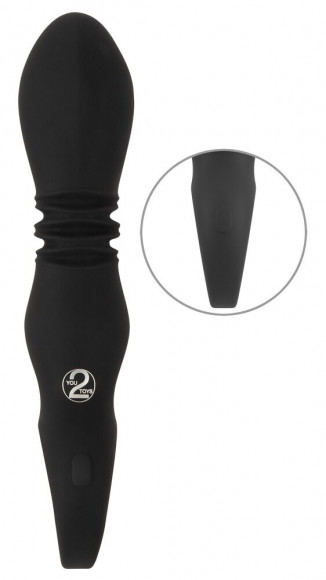 Черный вибратор с мощной поступательной стимуляцией Strong Thrusting Vibrator Черный вибратор с мощной поступательной стимуляцией Strong Thrusting Vibrator