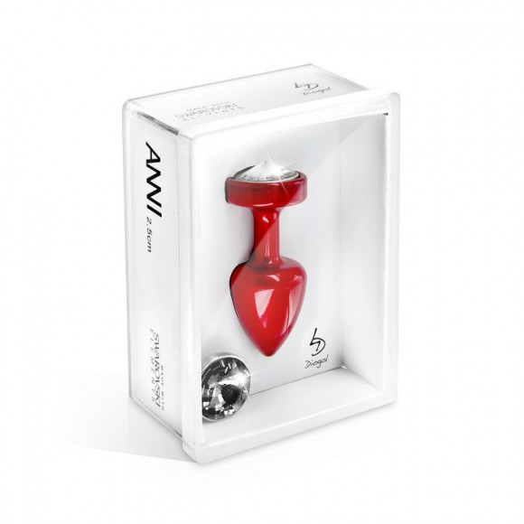 Красный анальный плаг Anni Magnet T1 Red Cristal/black с 2 заменяемыми кристаллами - 6 см. Красный анальный плаг Anni Magnet T1 Red Cristal/black с 2 заменяемыми кристаллами - 6 см.