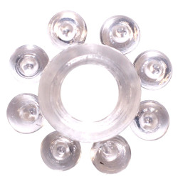 Прозрачное эрекционное кольцо Rings Bubbles Прозрачное эрекционное кольцо Rings Bubbles
