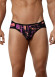 Черные принтованные трусы-джоки Natura Jockstrap Черные принтованные трусы-джоки Natura Jockstrap