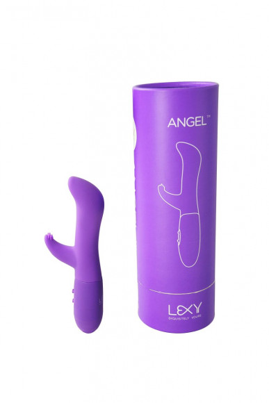 Фиолетовый вибратор Angel - 17,5 см. Фиолетовый вибратор Angel - 17,5 см.