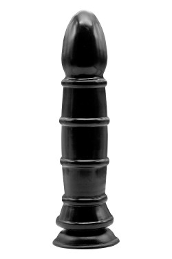 Чёрный анальный фаллоимитатор с рёбрышками Anal Munition Huge Butt Plug - 28,5 см. Чёрный анальный фаллоимитатор с рёбрышками Anal Munition Huge Butt Plug - 28,5 см.