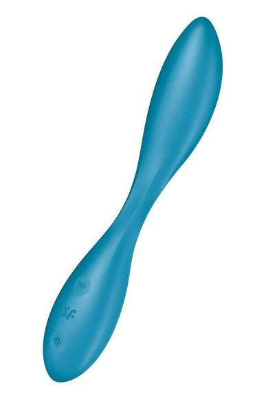 Синий гибкий вибратор Satisfyer G-Spot Flex 1 - 19,5 см. Синий гибкий вибратор Satisfyer G-Spot Flex 1 - 19,5 см.