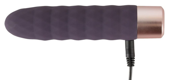 Фиолетовый мини-вибратор Elegant Diamond Vibe - 15 см. Фиолетовый мини-вибратор Elegant Diamond Vibe - 15 см.
