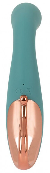 Бирюзовый вибратор для точки G The Magician G-Spot Vibrator - 19 см.