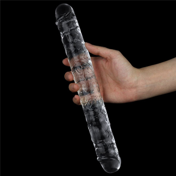 Прозрачный двусторонний фаллоимитатор Flawless Clear Double Dildo - 30 см. Прозрачный двусторонний фаллоимитатор Flawless Clear Double Dildo - 30 см.