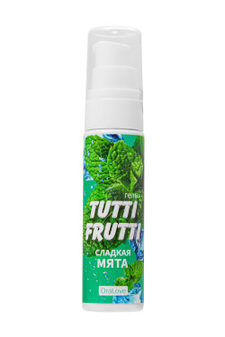 Гель-смазка Tutti-Frutti со вкусом сладкой мяты - 30 гр.