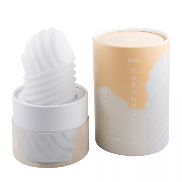 Белый мастурбатор Marshmallow Maxi Honey Белый мастурбатор Marshmallow Maxi Honey