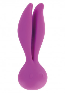 Фиолетовый вибростимулятор Bunii Rabbit - 14 см. Фиолетовый вибростимулятор Bunii Rabbit - 14 см.