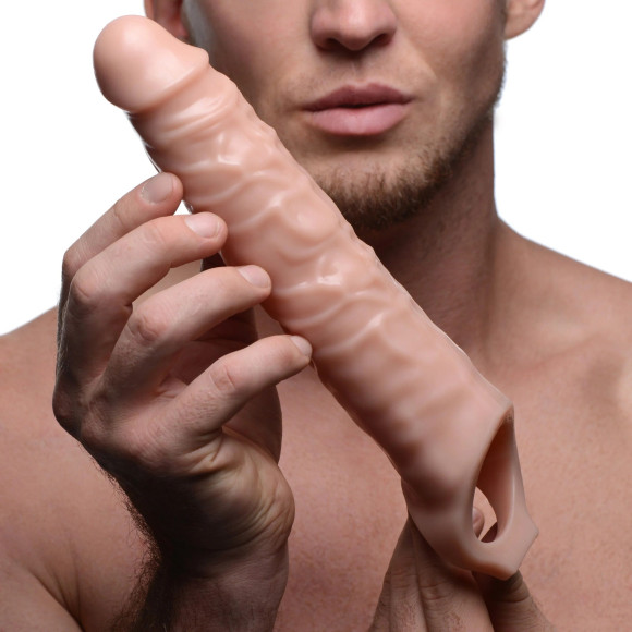 Телесная насадка-удлинитель 3 Inch Extender Sleeve - 27,3 см. Телесная насадка-удлинитель 3 Inch Extender Sleeve - 27,3 см.