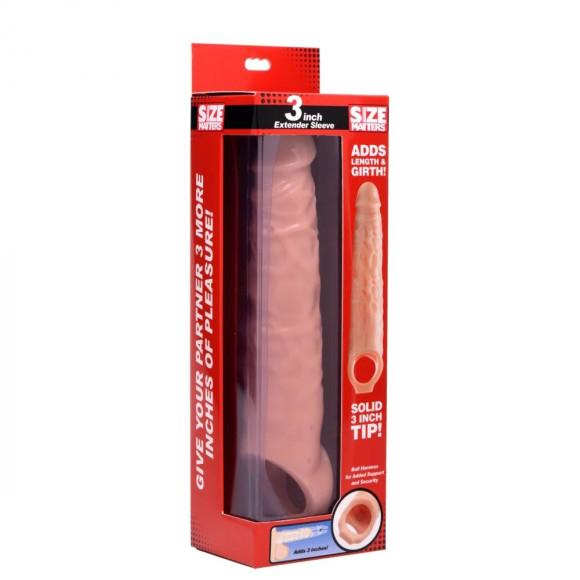 Телесная насадка-удлинитель 3 Inch Extender Sleeve - 27,3 см. Телесная насадка-удлинитель 3 Inch Extender Sleeve - 27,3 см.
