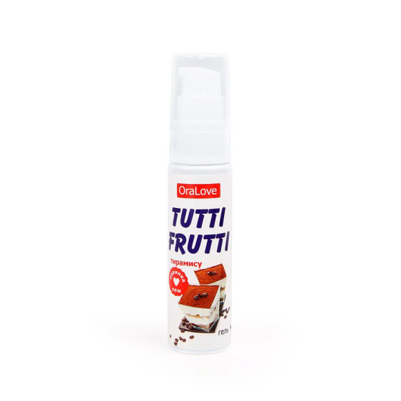 Гель-смазка Tutti-frutti со вкусом тирамису - 30 гр. Гель-смазка Tutti-frutti со вкусом тирамису - 30 гр.