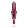 Бордовый вибратор-кролик Touch me - 21,2 см. Бордовый вибратор-кролик Touch me - 21,2 см.