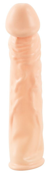Телесная насадка-удлинитель Silicone Extension - 19 см. Телесная насадка-удлинитель Silicone Extension - 19 см.
