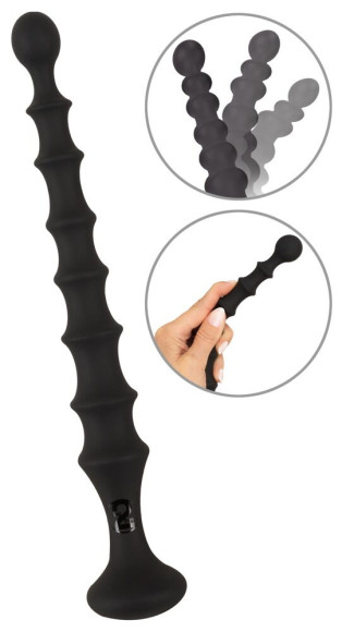 Черная анальная ёлочка Magic Anal Wand - 26,9 см.