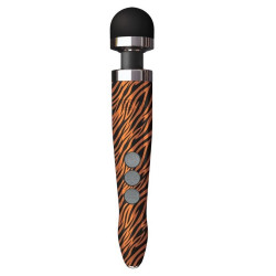 Беспроводной wand-вибратор Doxy Die Cast 3R с тигровым принтом на рукояти - 28 см.