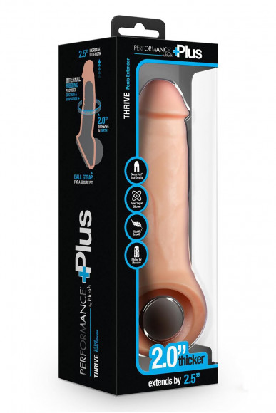 Телесная насадка-удлинитель Thrive 8.75 Inch Realistic Penis Extender Sleeve - 22,2 см. Телесная насадка-удлинитель Thrive 8.75 Inch Realistic Penis Extender Sleeve - 22,2 см.