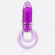 Фиолетовое виброкольцо с подхватом мошонки DOUBLE O 8 PURPLE Фиолетовое виброкольцо с подхватом мошонки DOUBLE O 8 PURPLE