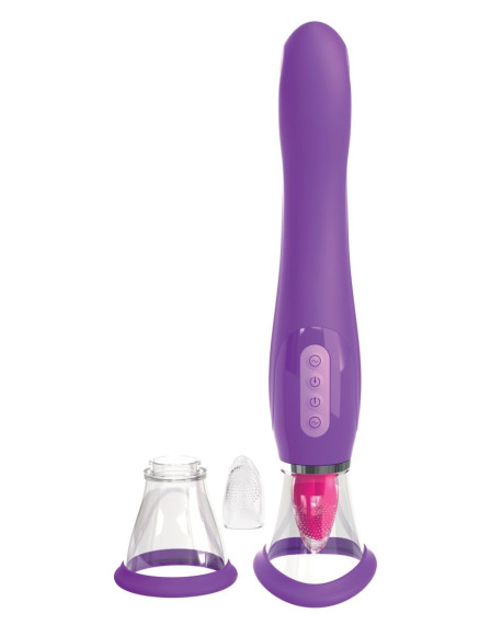 Фиолетовый вакуумный клиторальный стимулятор Her Ultimate Pleasure Фиолетовый вакуумный клиторальный стимулятор Her Ultimate Pleasure