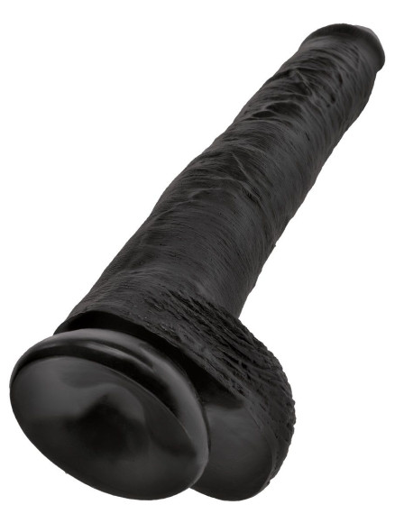Чёрный фаллоимитатор-гигант 14 Cock with Balls - 37,5 см. Чёрный фаллоимитатор-гигант 14 Cock with Balls - 37,5 см.