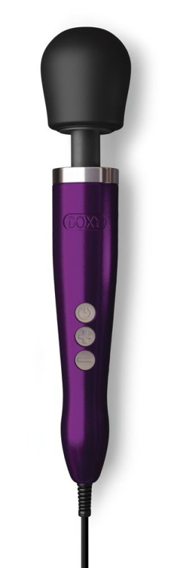Фиолетовый жезловый проводной вибратор Doxy Die Cast - 37 см.