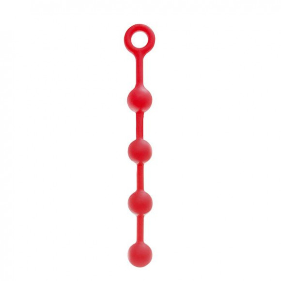 Красная силиконовая анальная цепочка MENZSTUFF BUTT BEADS - 33 см. Красная силиконовая анальная цепочка MENZSTUFF BUTT BEADS - 33 см.