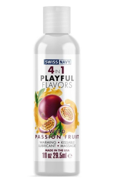 Массажный гель 4-в-1 Wild Passion Fruit с ароматом маракуйи - 29,5 мл. Массажный гель 4-в-1 Wild Passion Fruit с ароматом маракуйи - 29,5 мл.
