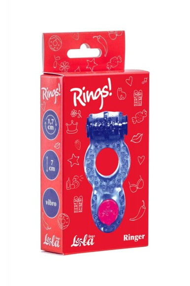 Фиолетовое эрекционное кольцо Rings Ringer Фиолетовое эрекционное кольцо Rings Ringer