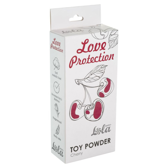 Пудра для игрушек Love Protection с ароматом вишни - 30 гр. Пудра для игрушек Love Protection с ароматом вишни - 30 гр.