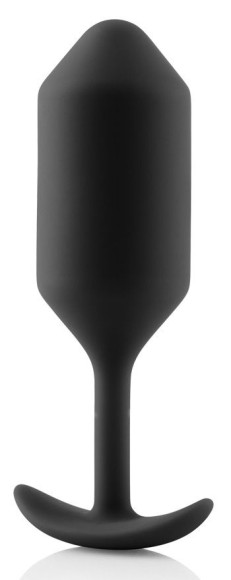Чёрная пробка для ношения B-vibe Snug Plug 3 - 12,7 см. Чёрная пробка для ношения B-vibe Snug Plug 3 - 12,7 см.