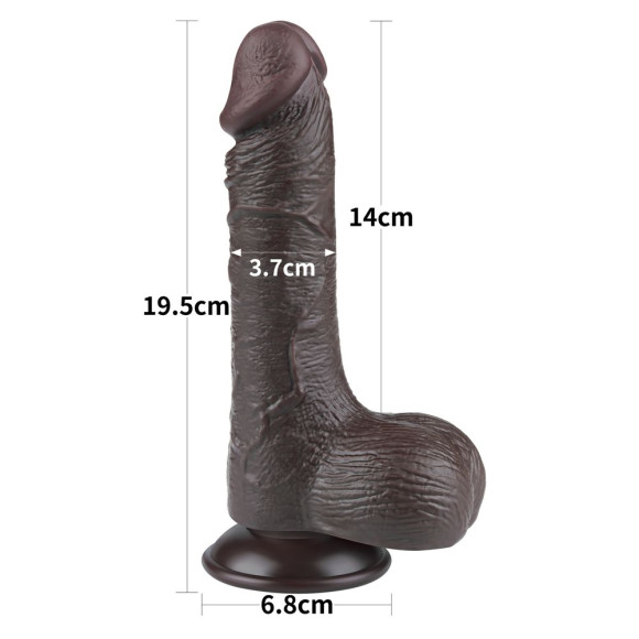 Коричневый фаллоимитатор-реалистик 7.5 Sliding Skin Dual Layer Dong - 19,5 см. Коричневый фаллоимитатор-реалистик 7.5 Sliding Skin Dual Layer Dong - 19,5 см.