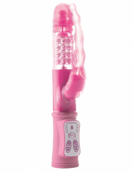 Розовый анально-вагинальный вибратор Vibro Bead - 22,6 см. Розовый анально-вагинальный вибратор Vibro Bead - 22,6 см.
