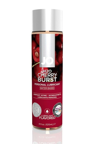 Лубрикант на водной основе с ароматом вишни JO Flavored Cherry Burst - 120 мл. Лубрикант на водной основе с ароматом вишни JO Flavored Cherry Burst - 120 мл.