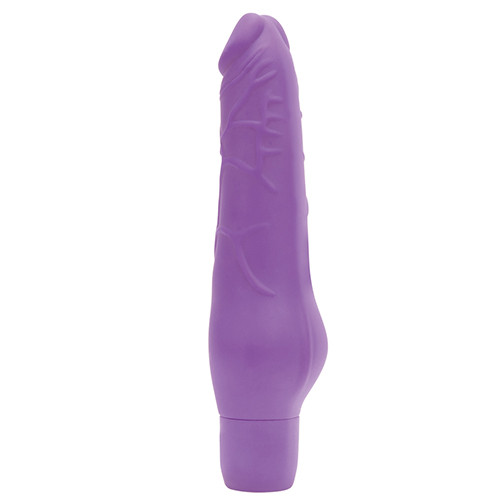Фиолетовый вибратор-реалистик GLANSEE REAL VIBE SILICONE - 19,5 см. Фиолетовый вибратор-реалистик GLANSEE REAL VIBE SILICONE - 19,5 см.