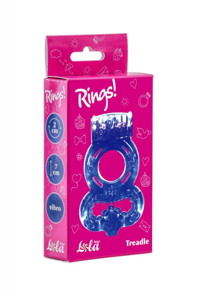 Фиолетовое эрекционное кольцо Rings Treadle с подхватом Фиолетовое эрекционное кольцо Rings Treadle с подхватом