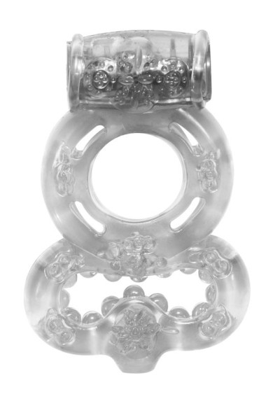 Прозрачное эрекционное кольцо Rings Treadle с подхватом Прозрачное эрекционное кольцо Rings Treadle с подхватом